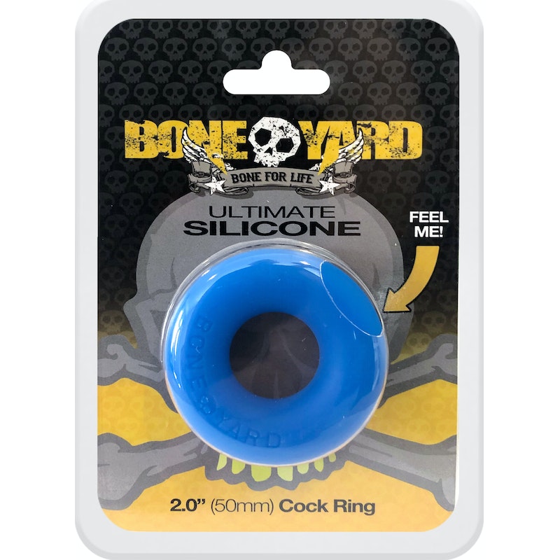 Ultimate Silicone Cock Ring Blue - Image 2