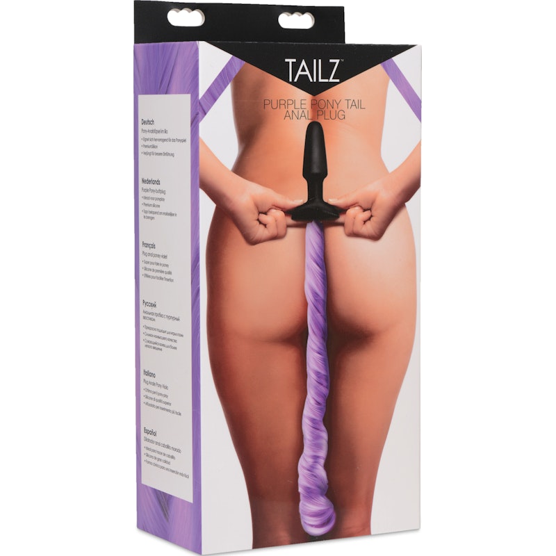 Pony Tail Anal Plug Purple