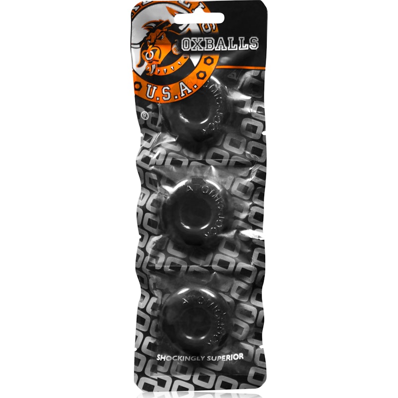 Ringer Cockring 3 Pc Black - Image 2