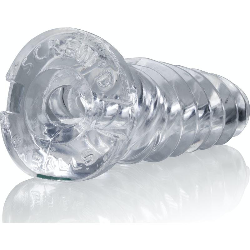 ScrewD Super Squish Corkscrew Jackoff Toy Clear - Image 3
