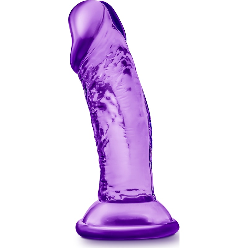 B Yours Sweet N Small Dildo with Suction Cup 4in Purple - Image 3