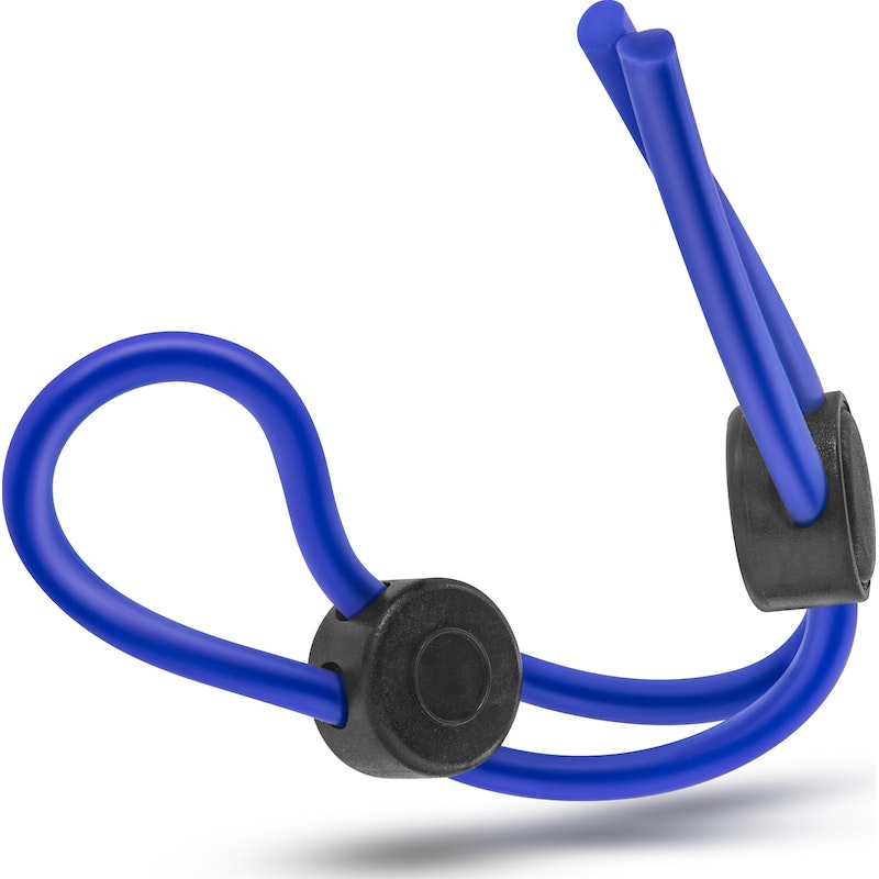 Stay Hard Silicone Double Loop Cock Ring Blue - Image 3