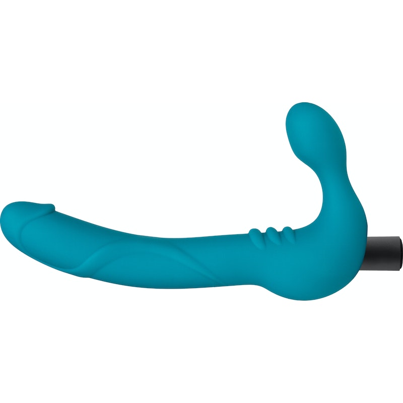 Temptasia Luna Strapless Silicone Dildo Teal - Image 3