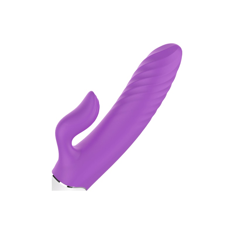 Lighter Thrusting Rabbit Vibrator - Purple - Image 2