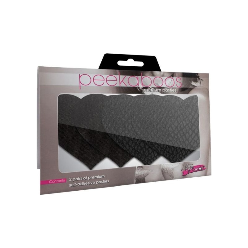 Classic Black Hearts Pasties - Image 2