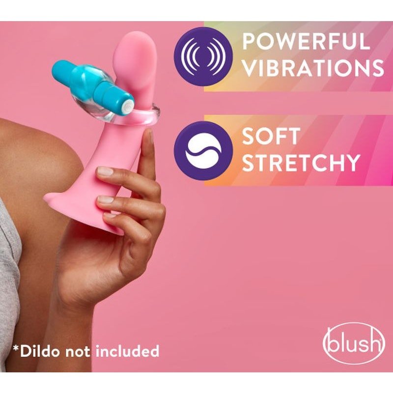 Play with Me Vibrating Cock Ring Blue - Image 3
