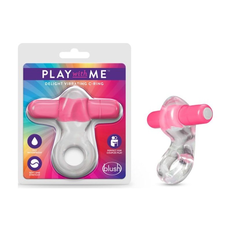 Play with Me Vibrating Cock Ring Pink
