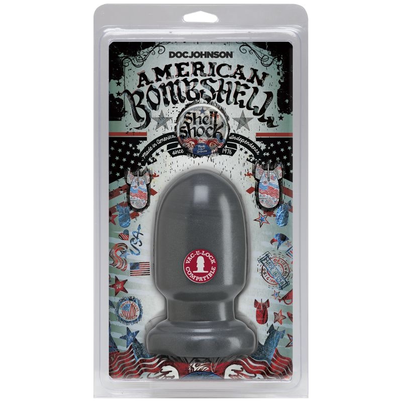 Shell Shock Small Anal Plug Gun Metal - Image 2