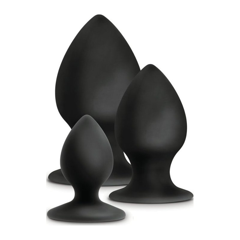 Anal Adventures Platinum Silicone Anal Stout Plug Kit - Image 2