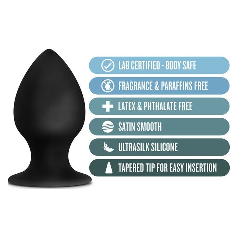 Anal Adventures Platinum Silicone Anal Stout Plug Large - Image 3