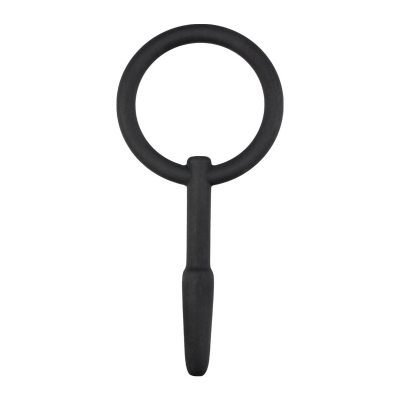Hollow Silicone Penis Plug With Pull Ring - Image 2
