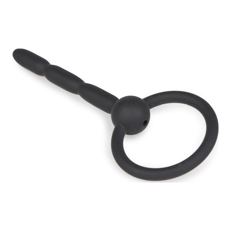 Ribbed Hollow Silicone Penis Plug - Image 2