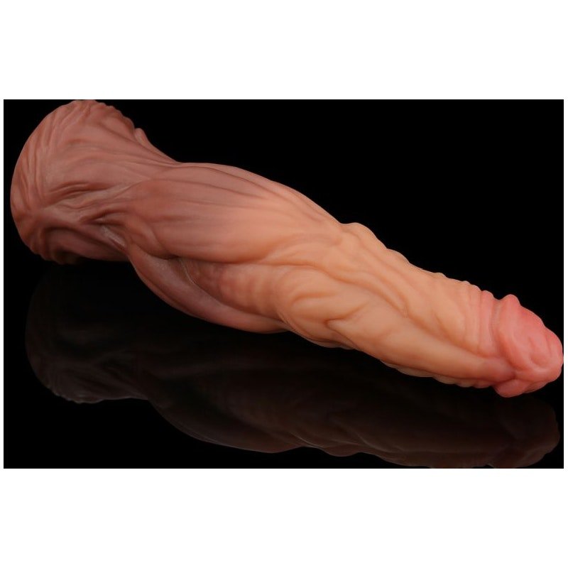 Dual Layered Platinum Silicone Cock 9.5in - Image 3