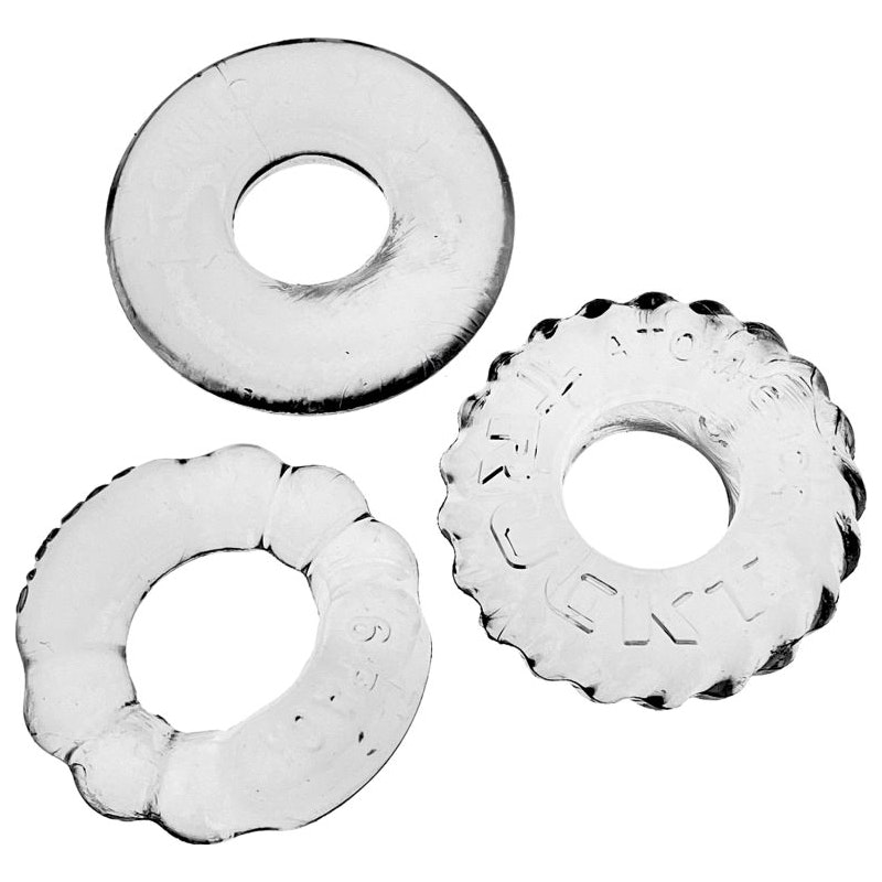 Bonemaker 3 Pc Cockring Set Clear - Image 3