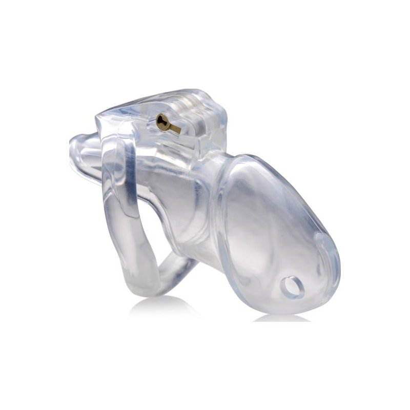 Clear Captor Chastity Cage - Medium