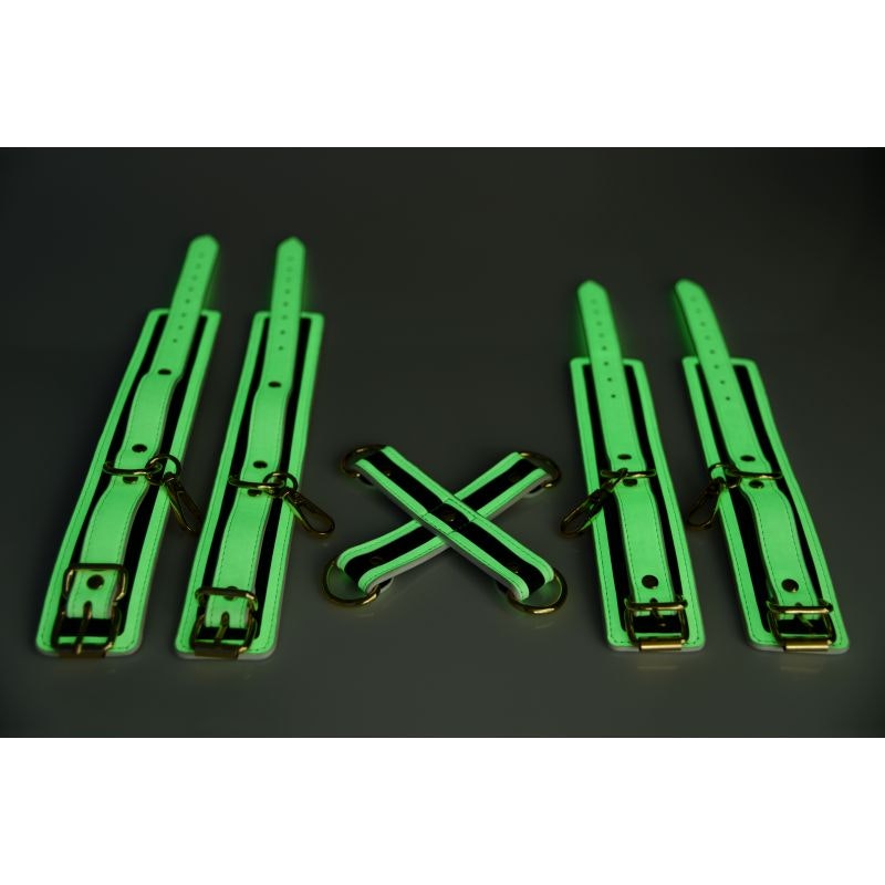 Kink In the Dark Glowing Hog Tie Set Flouro Green - Image 3
