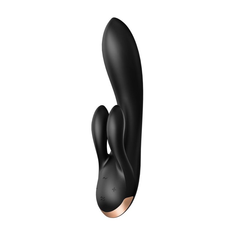 Satisfyer Double Flex App Rabbit Vibrator Black - Image 3