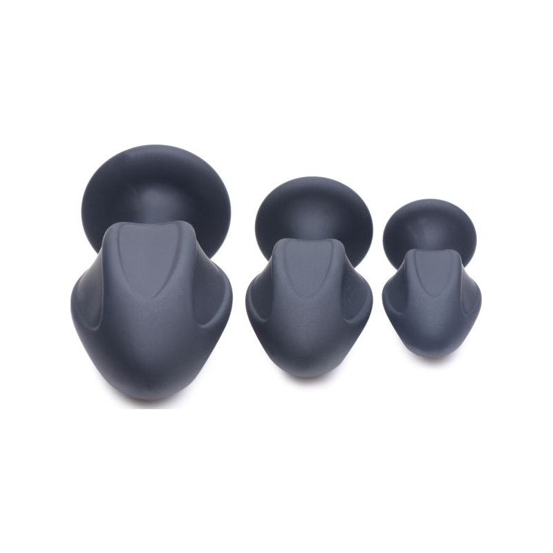 Triple Juicers Silicone Anal Plug Set Black - Image 3