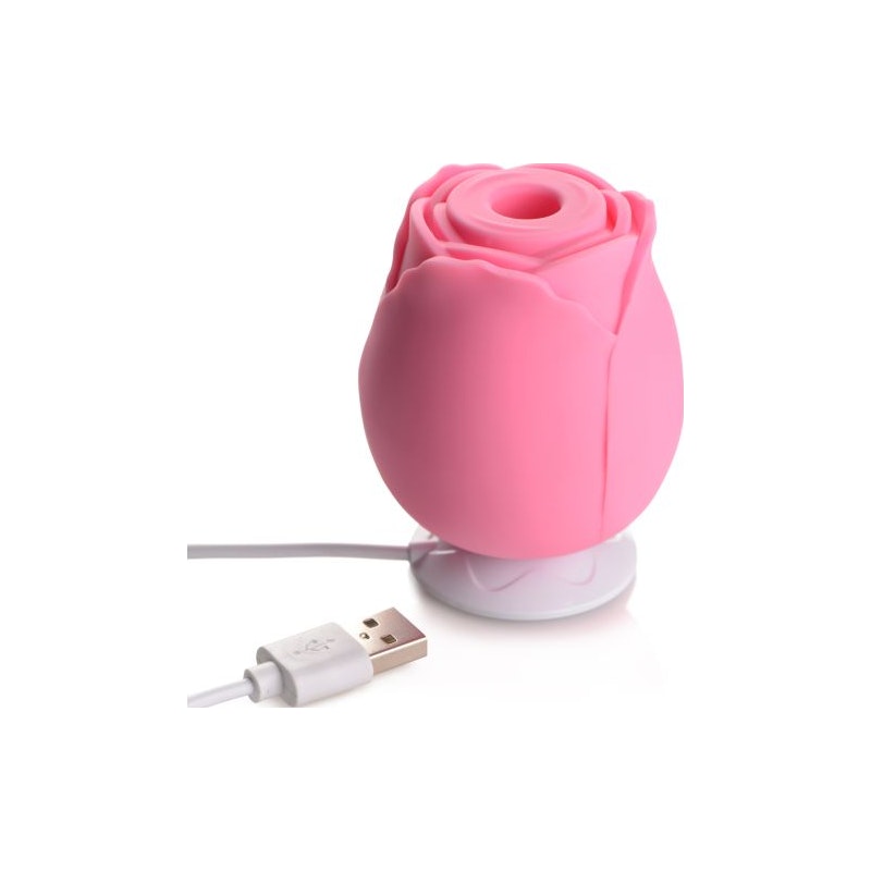 10X Wild Rose Silicone Suction Stimulator Pink - Image 2