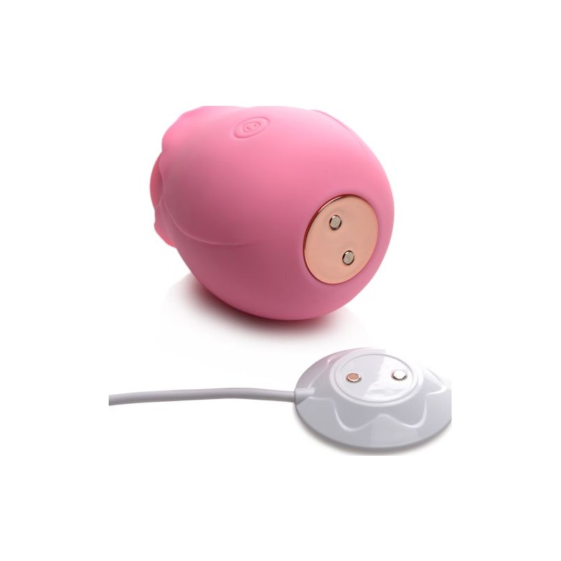 10X Wild Rose Silicone Suction Stimulator Pink - Image 3