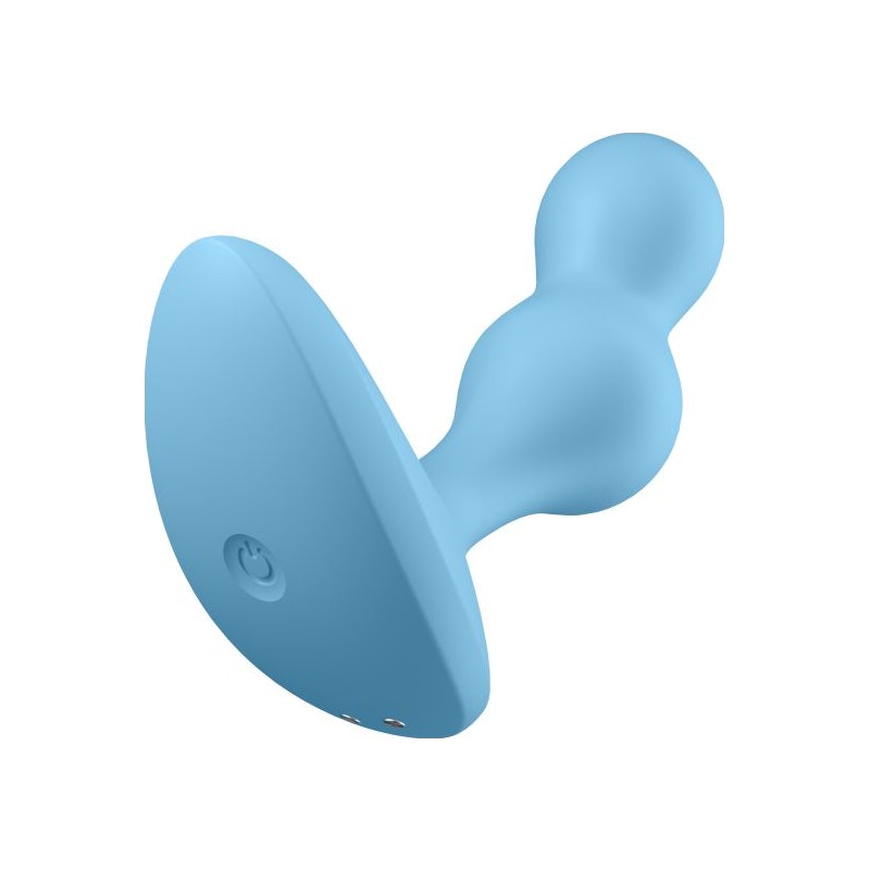 Satisfyer Deep Diver Vibrating Connect App Anal Plug Blue - Image 2