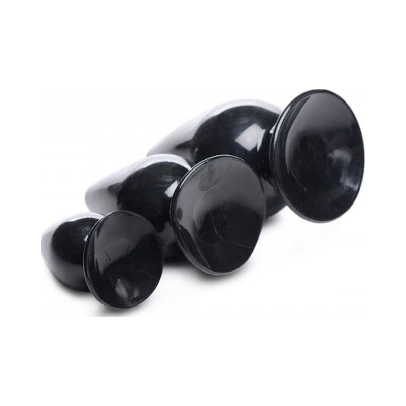 Triple Cones 3 Pc Anal Plug Set Black - Image 3