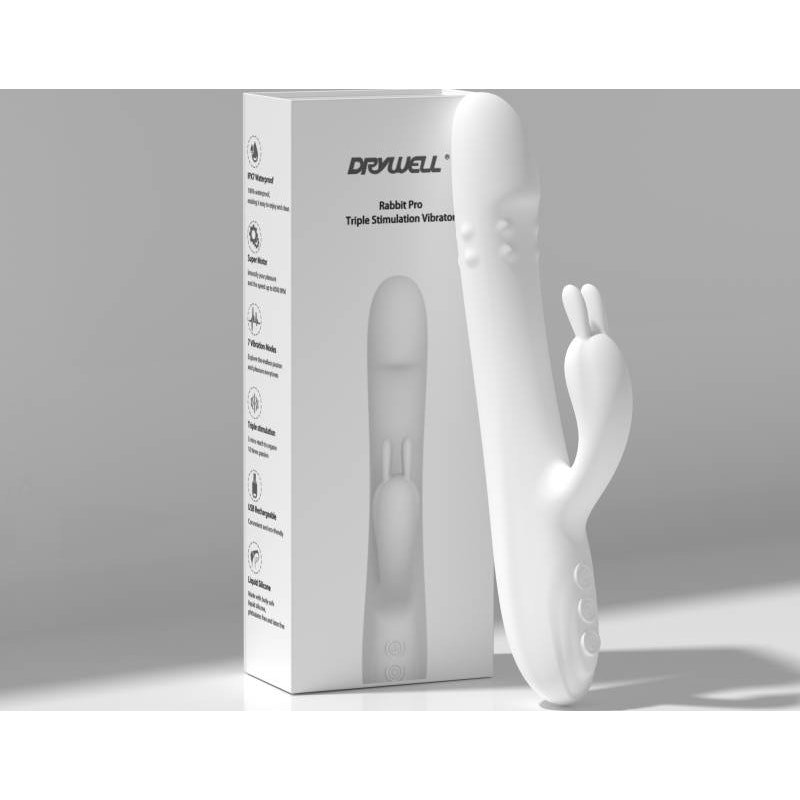 Rabbit Pro Thrusting Vibrator White - Image 3