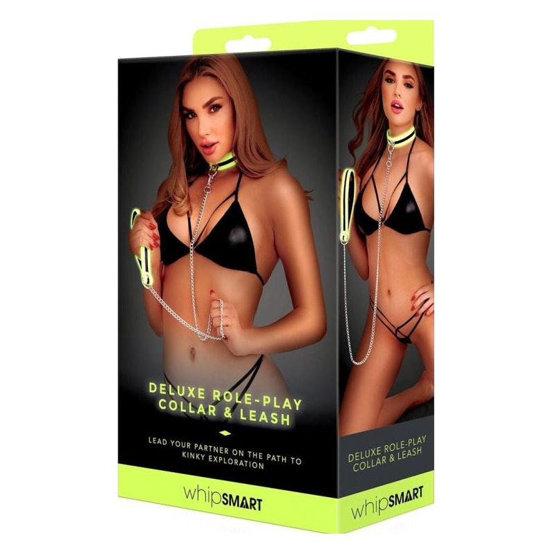 Glow In The Dark Deluxe Collar & Leash - Image 2