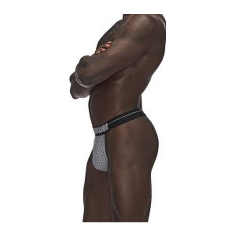 Male Power Sexagon Micro V Thong Grey - Image 2