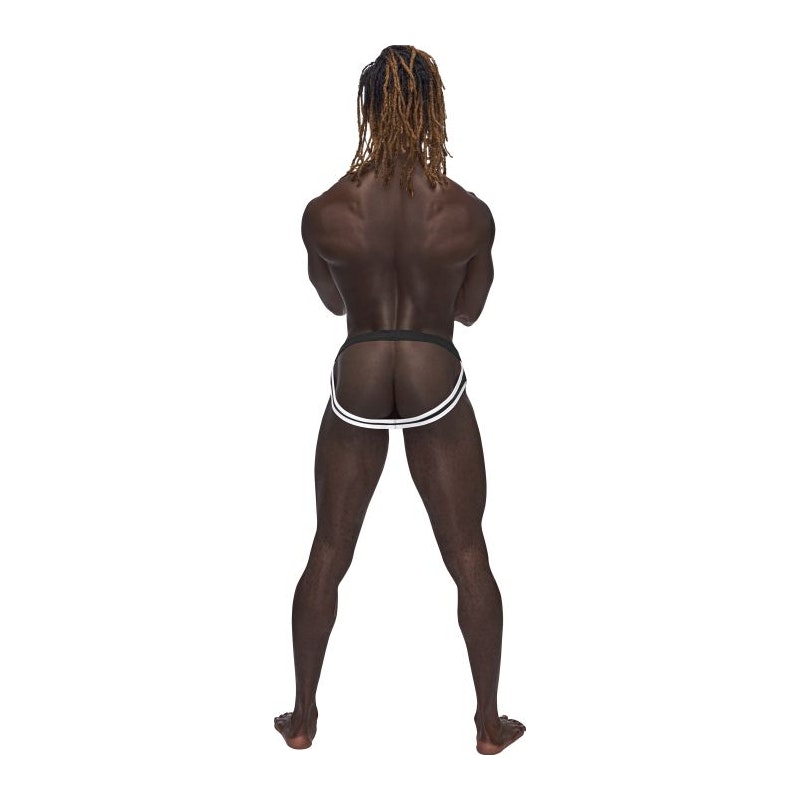 Male Power Sport Mesh Jock Black - Image 2