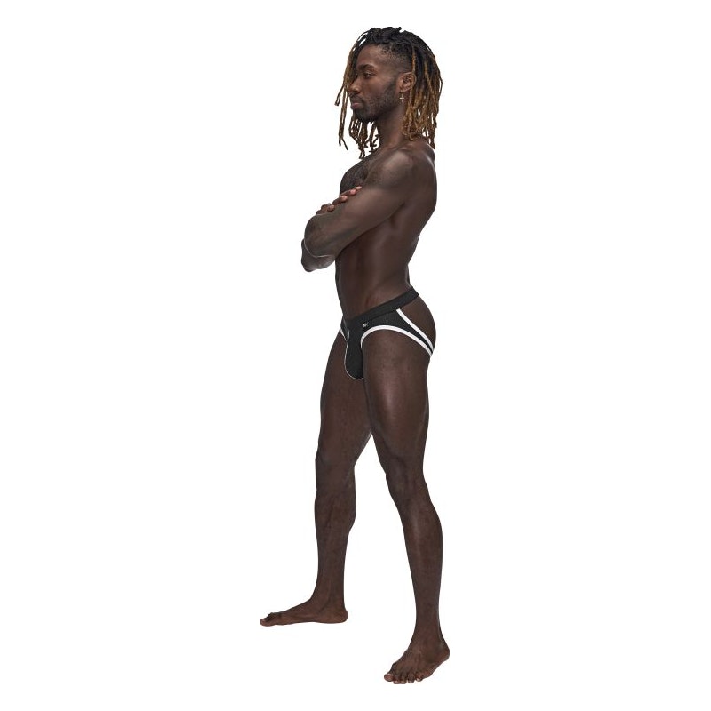 Male Power Sport Mesh Jock Black - Image 3