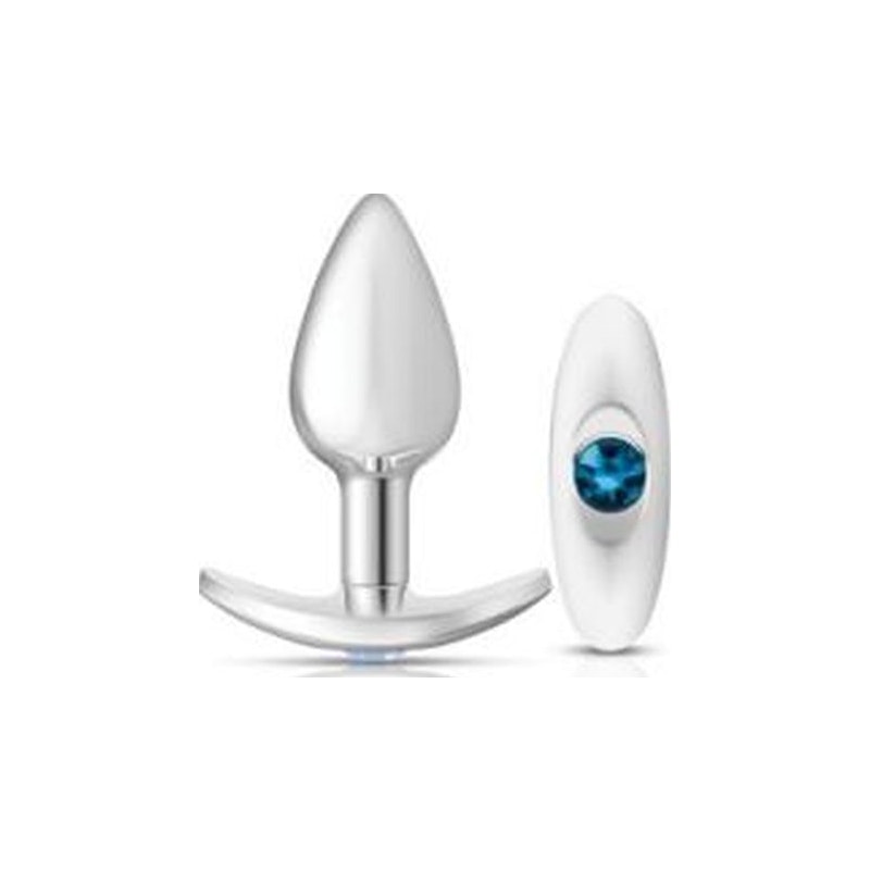 Cheeky Charms Silver Anchor Butt Plug w Clear and Pink Jewel Kit - Image 2