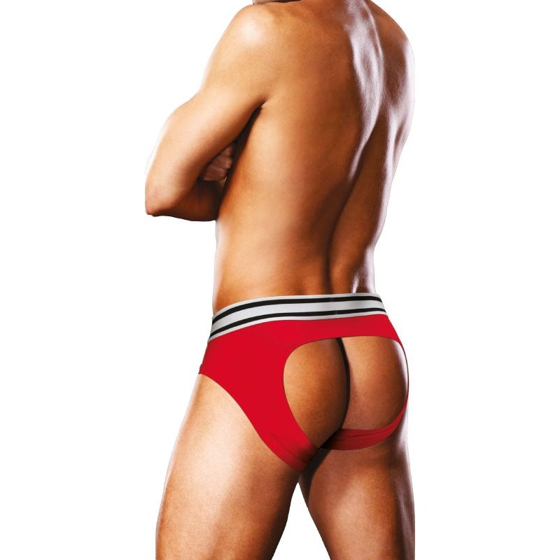 Prowler Open Back Brief White/Red - Image 2