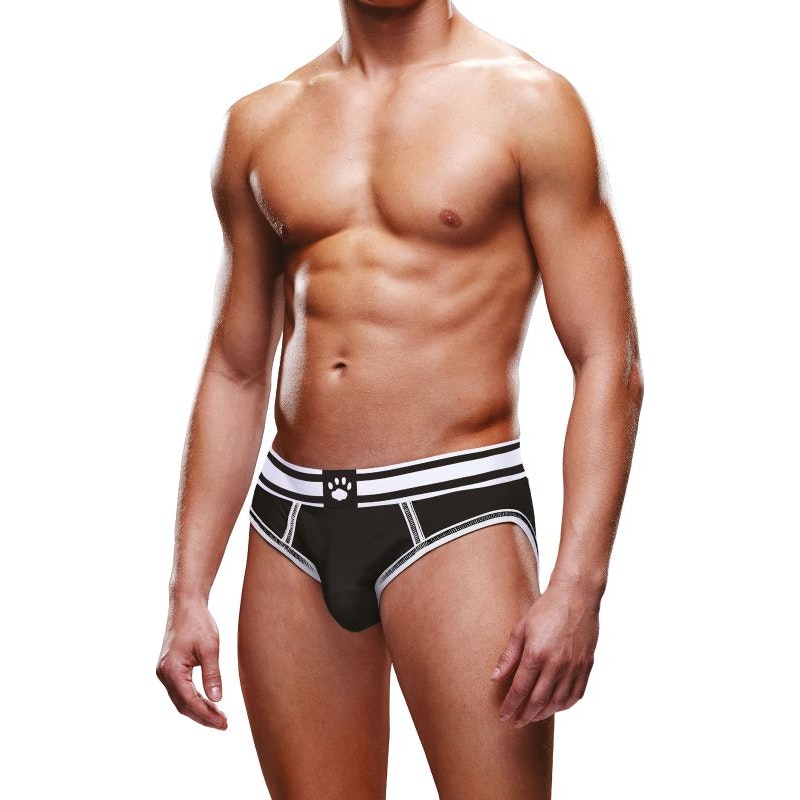 Prowler Open Back Brief White/Black - Image 2