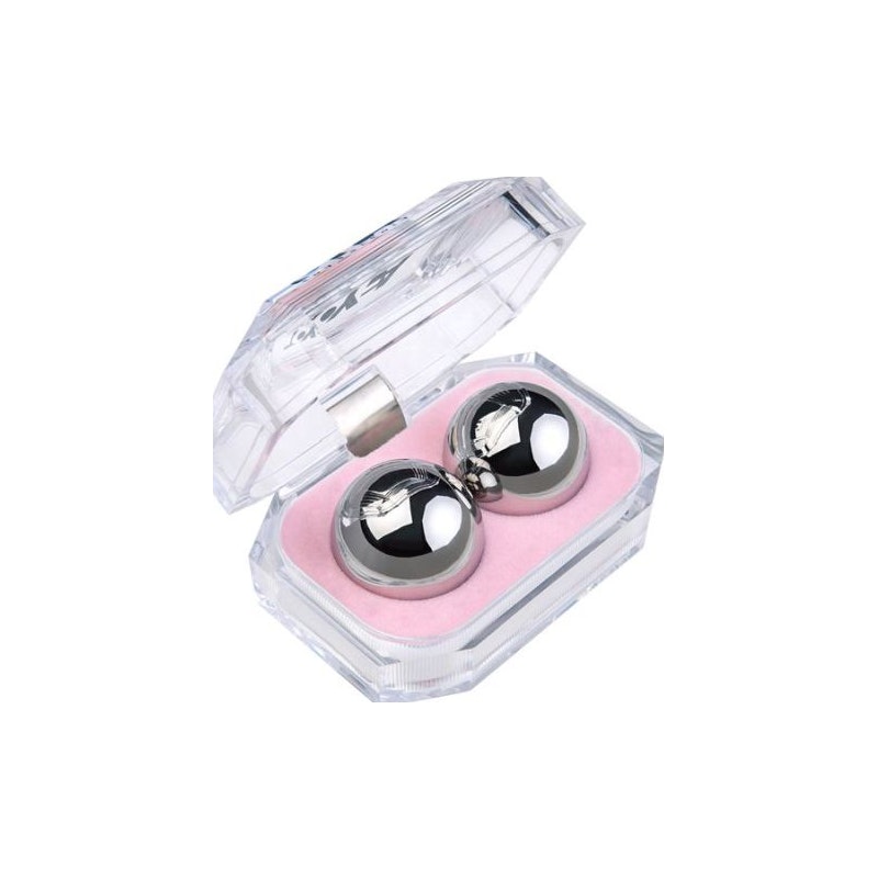 Silver Metal 2 Pc Vaginal Balls 3cm - Image 2