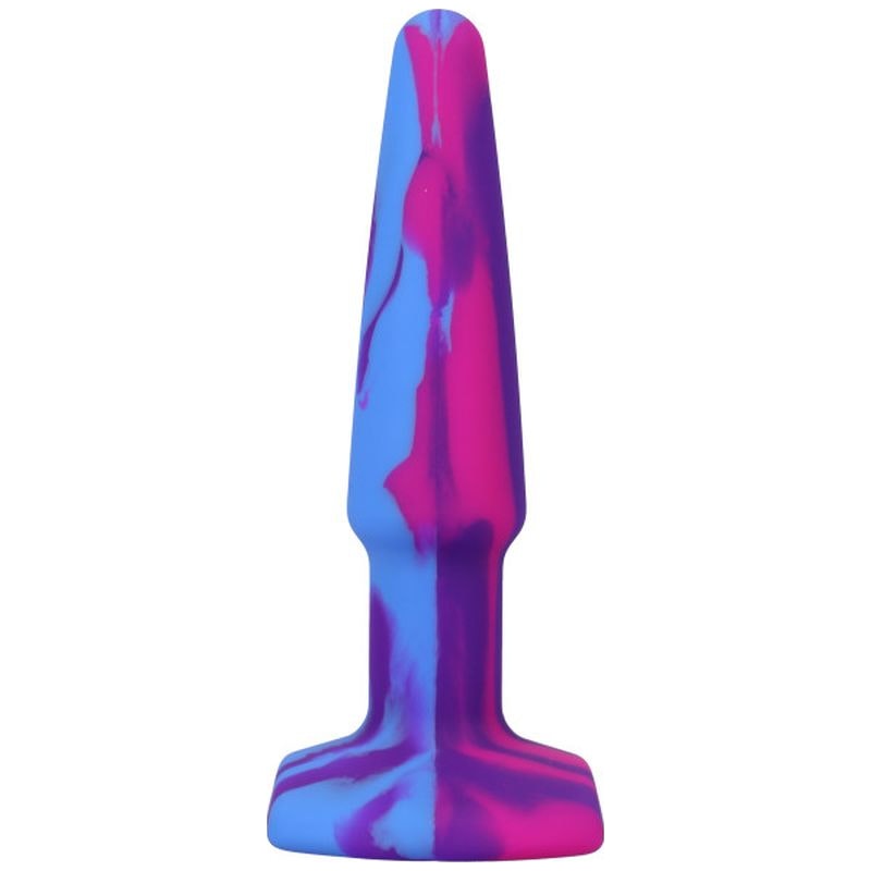 Groovy Silicone Anal Plug 4in Berry - Image 2